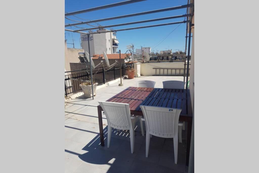 Terrace Roof Room @ Koridallos Metro St. & Piraeus Port Luaran gambar